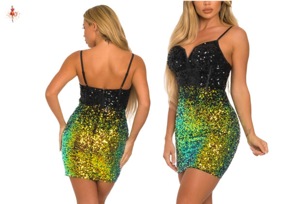 Bustier Sleeveless Bodycon Dress - Image 3